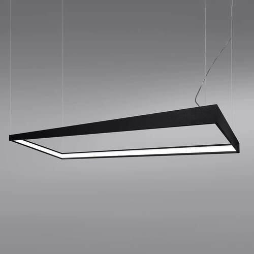 LED lustr Tuula L černý moderní industriální do obýváku a jídelny 40x130 cm