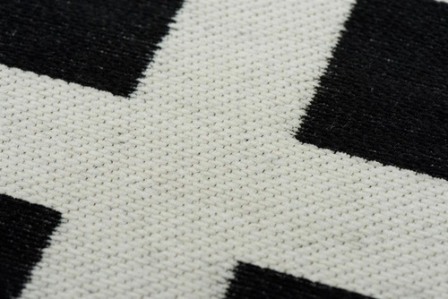 Koberec do obýváku Hampton Black 200x300 moderní glamour art deco černý protiskluzový snadno čistitelný Carpet Decor