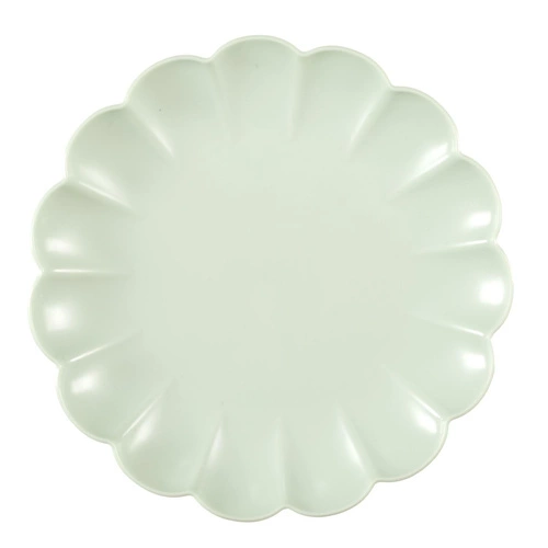 Dezertní talíř kulatý Iris 20,5 cm světle zelený Intesi na dorty a občerstvení