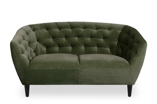 Dvoumístná pohovka Ria Actona zelený samet glamour do obýváku 150 cm elegantní
