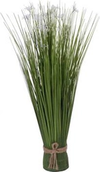 Umělé květiny v květináči pažitka bílá Intesi 51,8 cm moderní do obývacího pokoje