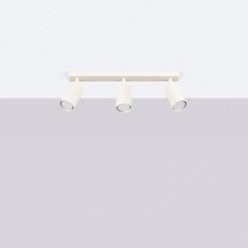 Stropní svítidlo RING 3L béžové moderní kovové do obývacího pokoje a ložnice s otočnými stínidly