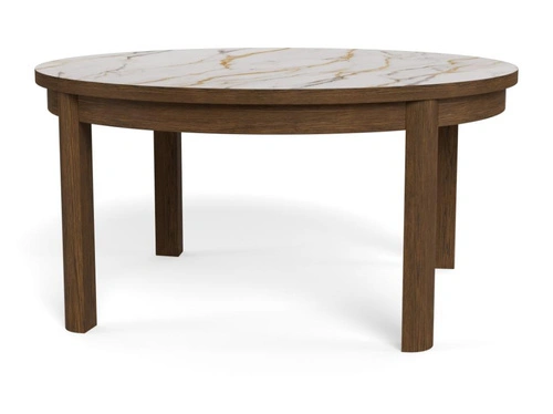 Konferenční stolek Southampton Actona kulatý moderní krémový do obýváku