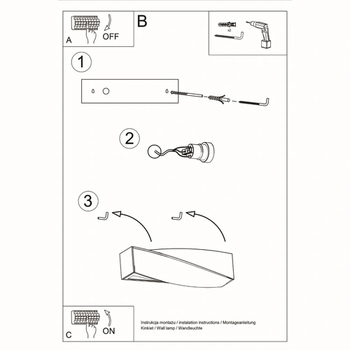 Nástěnné svítidlo SIGMA MINI Sollux bílé moderní keramické do obývacího pokoje a ložnice 35 cm