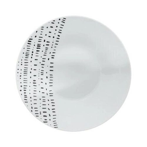 Berberská stolová sada 18-dílná bílá/černá