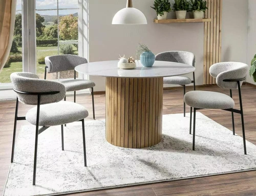 Židle Pasco Slim světle šedá čalouněná do jídelny a obýváku Intesi