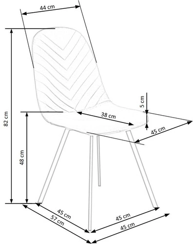 Čalouněná židle sametová Jeanne zelená do jídelny a obýváku moderní na černých nohách Intesi