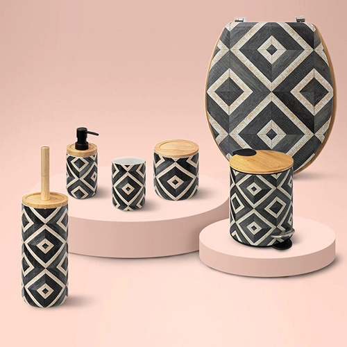 Koupelnový odpadkový koš Canvas 3L moderní kovový s pedálem a vyjímatelnou nádobou