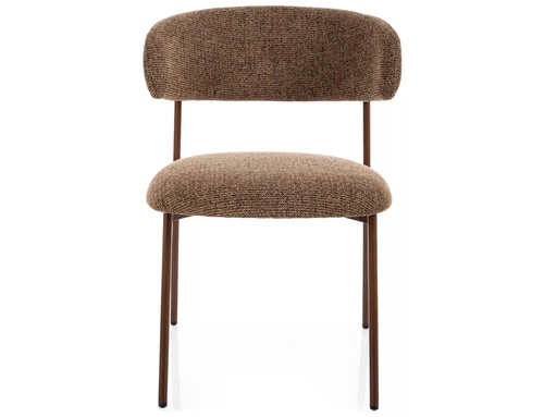 Jídelní čalouněná židle Pasco Slim Intesi hnědá do jídelny a obýváku