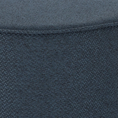 Velká kulatá taburetka Kung XL v glamour stylu, modrá, na zlatém podstavci, do obýváku, Intesi 60x47 cm