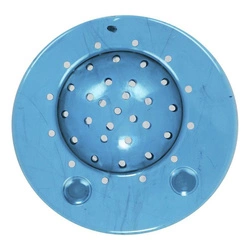 Silikonové sítko do dřezu Intesi modré kulaté moderní do kuchyně a koupelny 12 cm