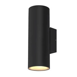 Venkovní nástěnné svítidlo Primula černé moderní hliníkové na zahradu a terasu 31 cm