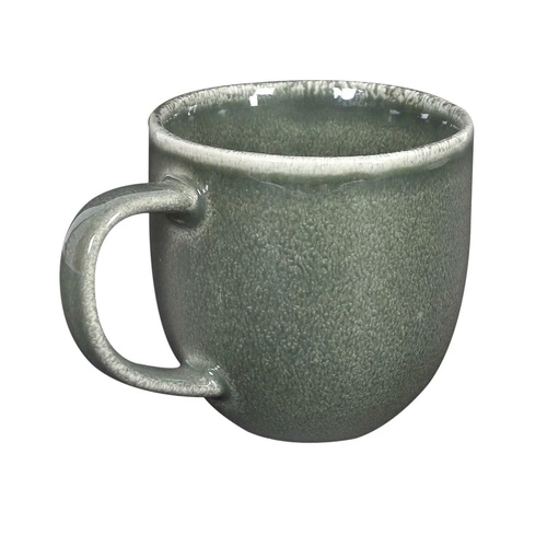 Keramický hrnek Black Forest Intesi 300 ml zelený moderní na kávu a čaj