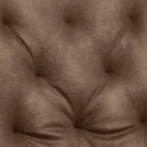 Jídelní židle Kira Actona čalouněná ekokůží hnědá na černých lyžinách moderní