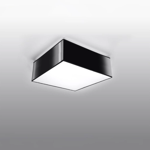 Černý čtvercový stropní svítidlo HORUS 25 moderní do obýváku kuchyně ložnice Sollux Lighting