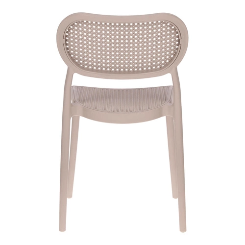 Zahradní židle Bilto taupe Intesi z polypropylenu, snadno čistitelná, stohovatelná boho