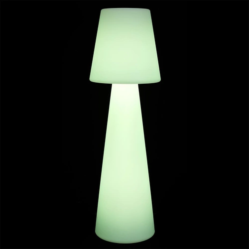 Stojací LED lampa Colorfull 110 cm bílá moderní s dálkovým ovládáním do obýváku i na terasu Intesi