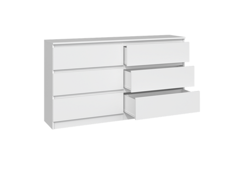 Komoda Bauhaus M6 140 - bílá