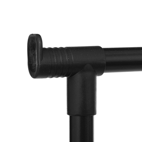 Stojanový dvojitý věšák na oblečení černý s nastavitelnou šířkou na kolečkách 5five