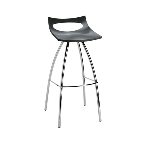 Barová stolička Diablito 65 cm antracitová moderní bez opěradla do kuchyně a k ostrůvku SCAB Design