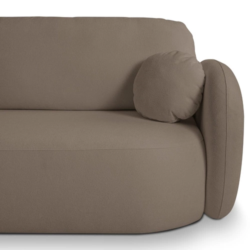 Rohová rozkládací sedačka do obýváku Salby levá hnědá moderní s úložným prostorem Intesi