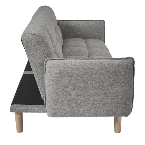 Rozkládací pohovka s funkcí spaní Sara šedá skandinávská do obýváku a studentského pokoje Intesi