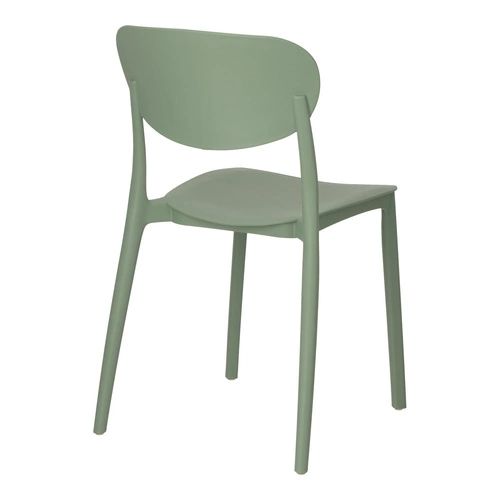 Zelená plastová jídelní a zahradní stohovatelná židle z polypropylenu moderní 5five