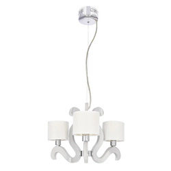 Ambrosia 1 závěsná lampa 3x40W E14 + 18,4W LED chrom