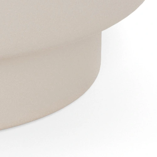 Konferenční stolek Cangas kulatý 45 cm šedý mramor moderní do obýváku