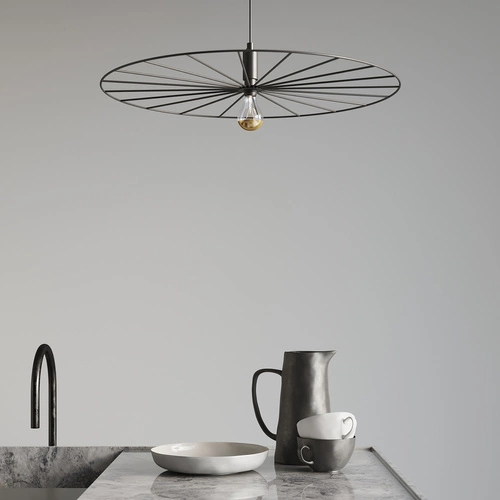 SIRKEL 60 závěsná lampa černá