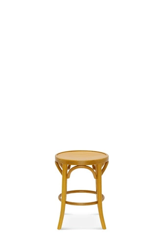 Dřevěná stolička Fameg 9739 kulatá do kuchyně a jídelny v přírodním provedení