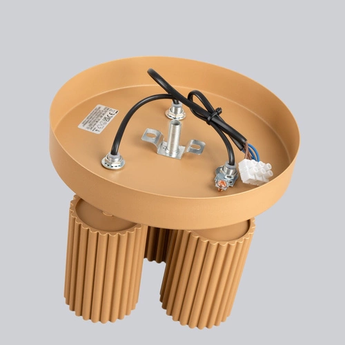 Stropní svítidlo zlaté KARBON 3P glamour s otočným stínidlem do obýváku a ložnice