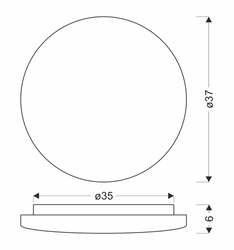 Stropní svítidlo Linda stropní svítidlo 37cm 33W LED 4000K difuzor bílý