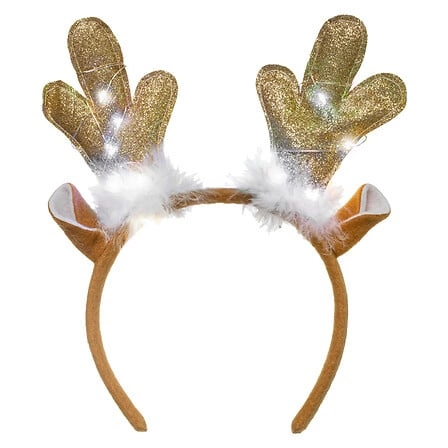 Světelný sobí čelenka LED