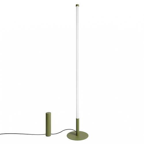 TRANG moderní LED stojací lampa do obývacího pokoje olivová 3000K