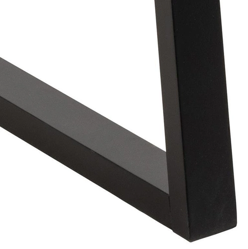 Jídelní stůl Malika 220x100 cm moderní bělený dub s černými nohami Actona