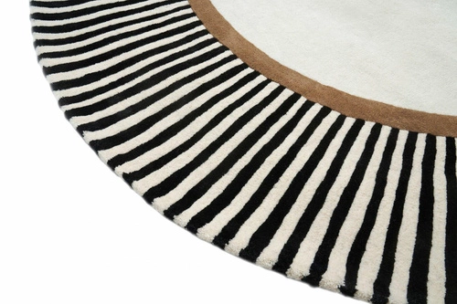 Vlněný oválný koberec Amber Beige 200x300 moderní do obývacího pokoje a ložnice Carpet Decor