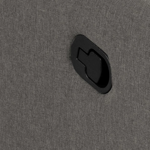 Rozkládací křeslo do obýváku Mikkeli šedé moderní s funkcí spaní a nastavitelným úhlem