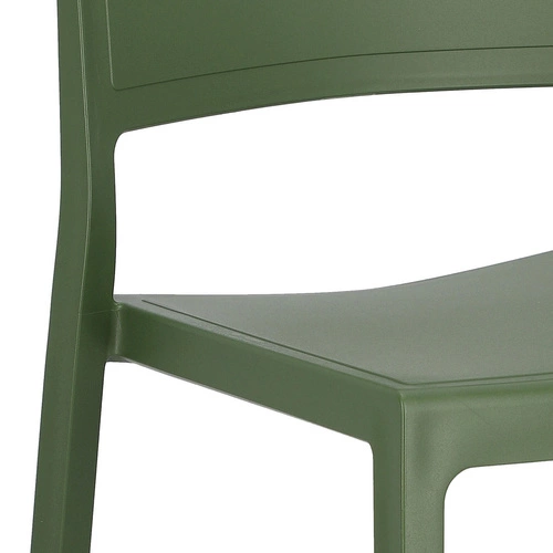 Zahradní židle Kate zelená z plastu SCAB Design, stohovatelná, snadné čištění