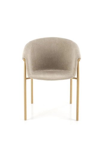 Čalouněná jídelní židle s područkami Mathilde béžová moderní Intesi