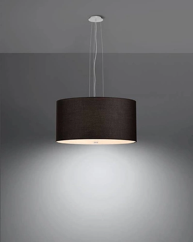 Moderní černý lustr OTTO 50 stropní svítidlo do obýváku a jídelny s pěti světelnými zdroji