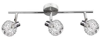 Stropní svítidlo Collar moderní chromované 3bodové nastavitelné do obýváku a ložnice