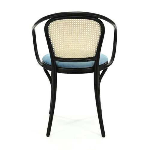 Jídelní dřevěná čalouněná retro židle s područkami Fameg B-9/4