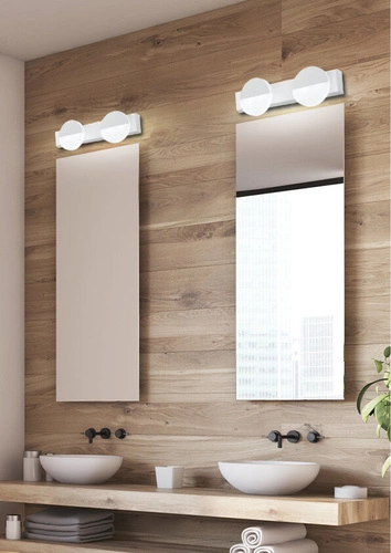 LED koupelnové nástěnné svítidlo Sing bílé moderní dvoubodové nad zrcadlo 30 cm CANDELLUX