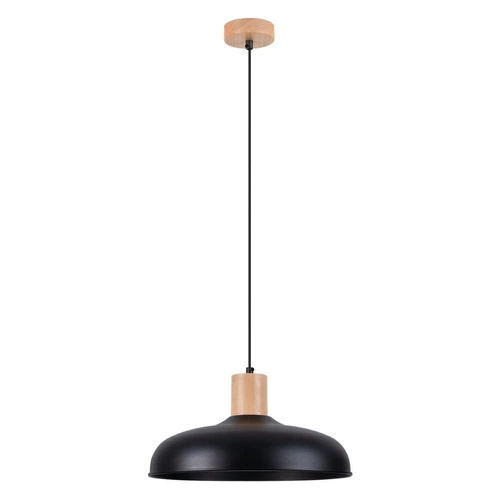 Závěsné svítidlo INDY černé skandinávské do obýváku a nad stůl 38 cm SOLLUX LIGHTING