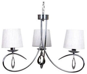 Závěsné svítidlo Arnika 3bodové bílé do obýváku a jídelny v provensálském stylu