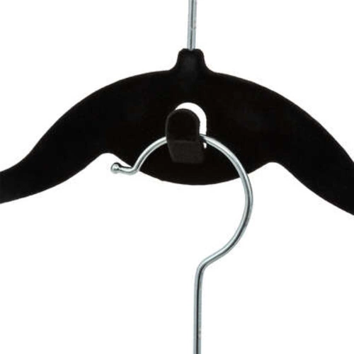 5five simply smart sada 8 černých filcových otočných ramínek na oblečení do skříně