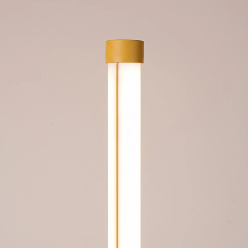 TRANG moderní LED stojací lampa do obývacího pokoje žlutá 3000K