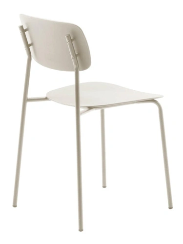 Moderní jídelní židle Kirkland z plastu béžová