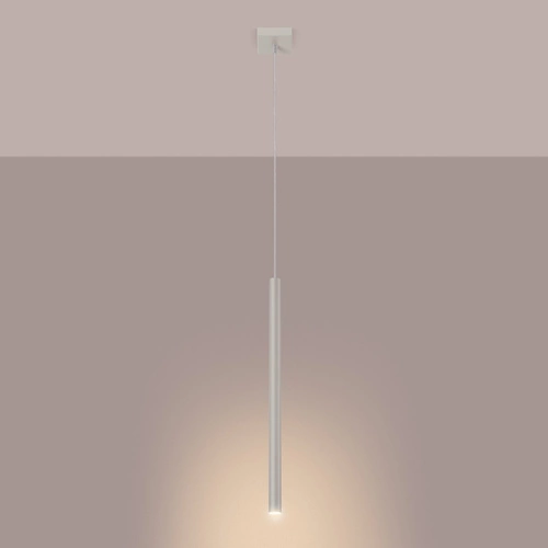 Moderní závěsné svítidlo Pastelo béžové s nastavitelnou výškou do obýváku a jídelny SOLLUX